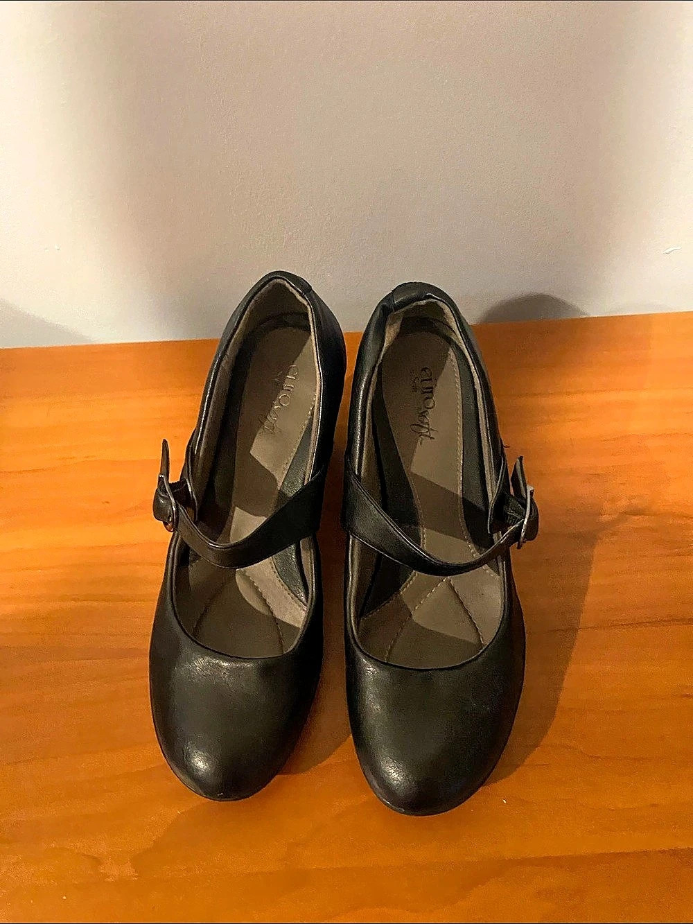 Cliffs by White Mountain Bolford Mary Jane Wedge Pump Black Heels